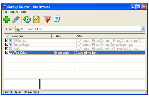 Startup Delayer